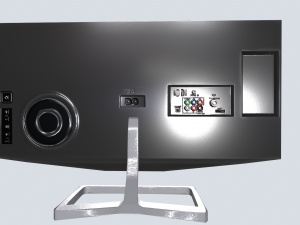Flat screen TV 3D 模型