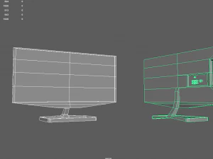 Flat screen TV 3D Model