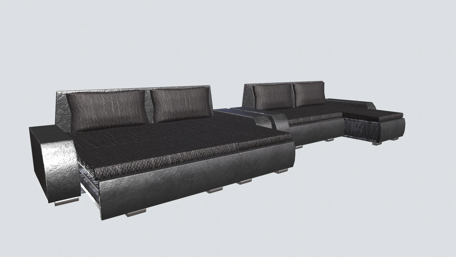 Modern Sofa 3D Model .c4d .max .obj .3ds .fbx .stl .blend 
