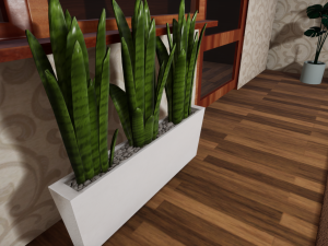 Pike tail pot-plant 3D Model