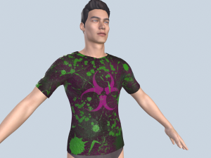 T-shirt 3D 模型