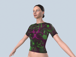 T-shirt 3D 模型