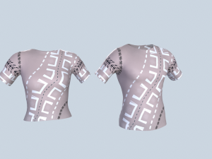 T-shirt 3D 模型