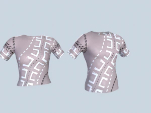 T-shirt Modèle 3D