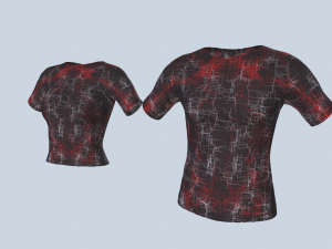 T-shirt 3D 模型