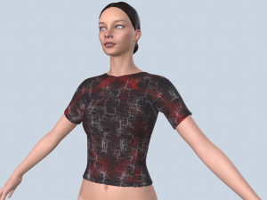 T-shirt 3D 模型