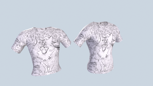 T-shirt 3D Model .c4d .max .obj .3ds .fbx .stl .blend 