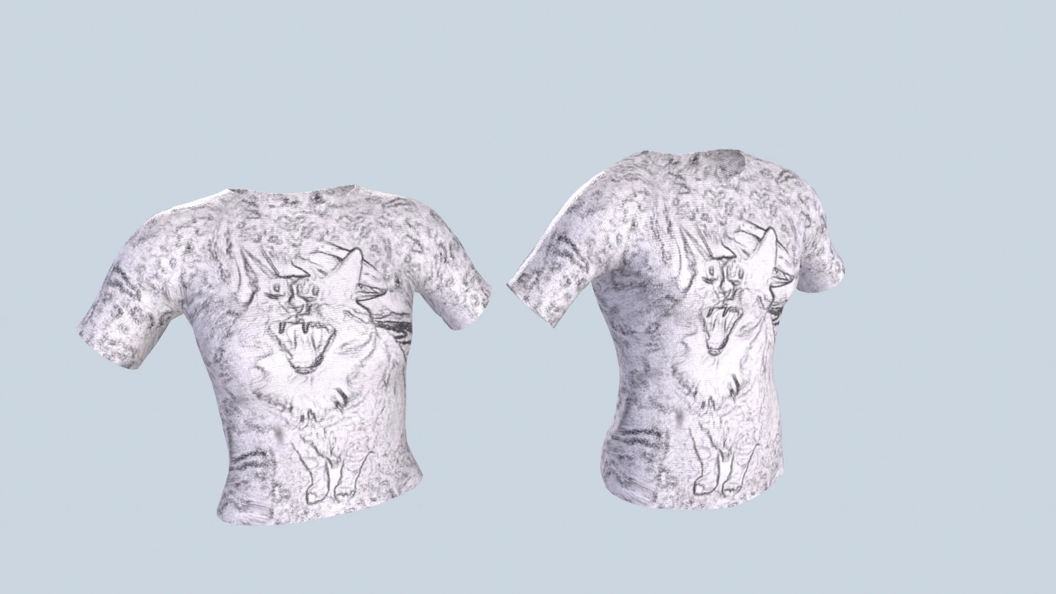 T-shirt 3D Model .c4d .max .obj .3ds .fbx .stl .blend 