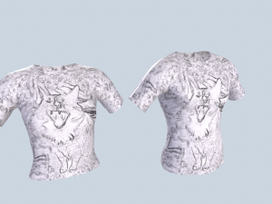 T-shirt 3D 模型
