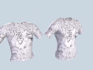 maglietta Modello 3D