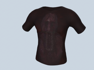 T-shirt Modelo 3D