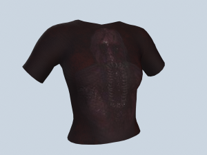 T-shirt Modelo 3D
