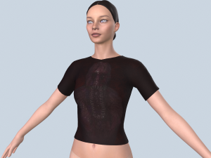 T-shirt Modelo 3D