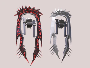 Zestaw podw&oacute;jnych ostrzy Model 3D