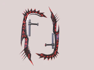 Double blades pack 3D Model