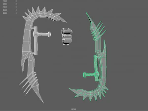 Double blades pack 3D Model