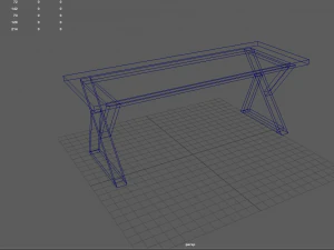 Meja modern Model 3D