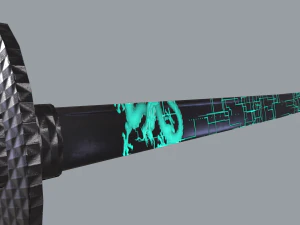 Neon light katana 3D Model