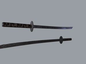 Neon light katana 3D Model