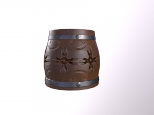 Wooden beer mug 3D मॉडल