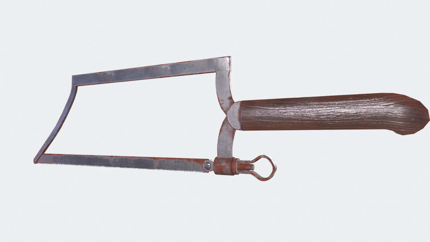 Rusty bone saw 3D Model .c4d .max .obj .3ds .fbx .stl .blend 