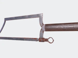 Gergaji tulang berkarat Model 3D