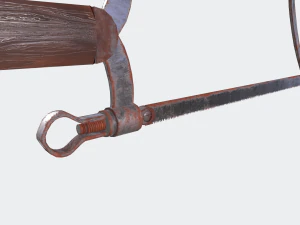Rusty bone saw 3D Model