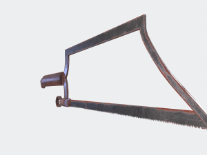 Rusty bone saw 3D Model