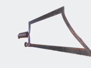 Rusty bone saw 3D Model