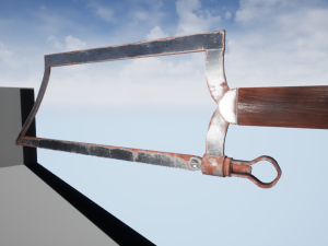 Rusty bone saw 3D Model