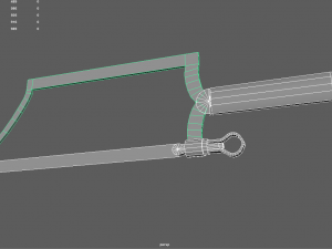 Rusty bone saw 3D Model
