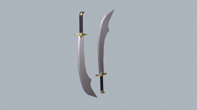 Skimitar 3D 模型 .c4d .max .obj .3ds .fbx .stl .blend