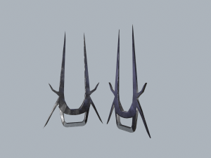 Blade fists 3D 模型