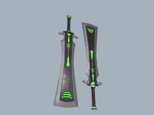 Neon blade 3D Model