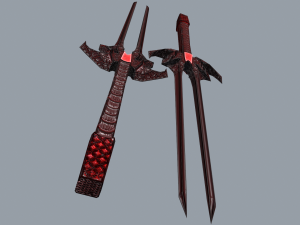 Double Blades Modello 3D