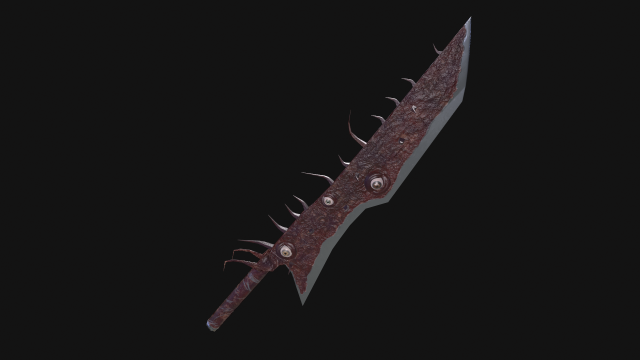 Blade of flesh 3D 모델 .c4d .max .obj .3ds .fbx .stl .blend 