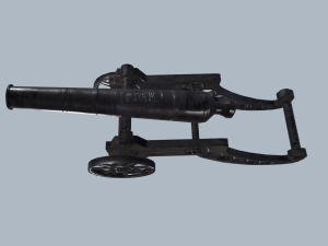 Cannon 2 versions Model 3D