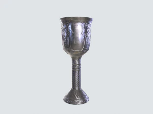 Silver goblet 3D Model