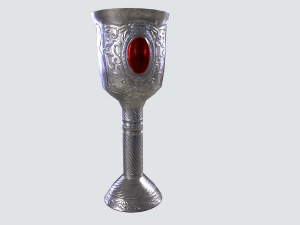 Silver goblet 3D Model