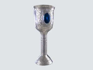 Silver goblet 3D Model