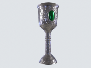 Silver goblet 3D Модель