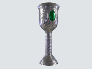 Silver goblet 3D Model