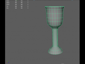 Silver goblet 3D Модель
