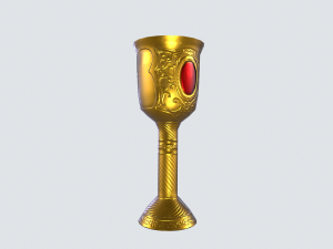 Golden goblet Modello 3D