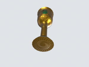 Golden goblet Modello 3D