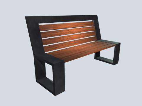 Benches pack 3D 模型