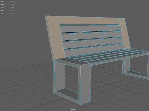 Benches pack 3D 模型
