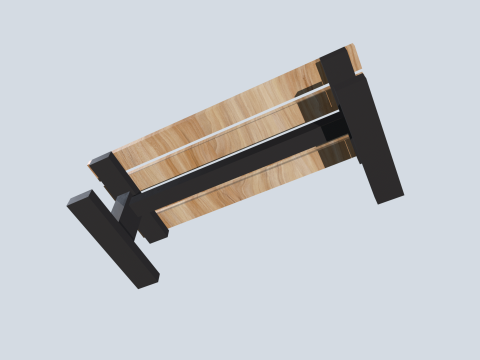 Benches pack 3D 模型