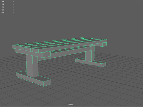 Benches pack 3D 模型
