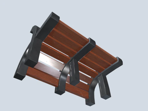 Benches pack 3D Model